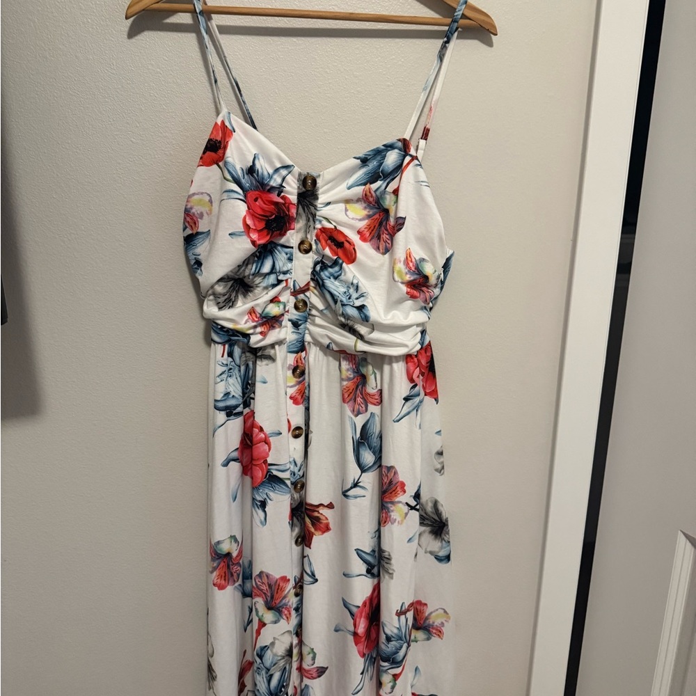 Floral Spaghetti Strap Dress